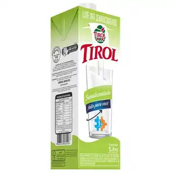 Macro Atacado Treichel Leite longa vida tirol semi desnatado uht 1l oferta