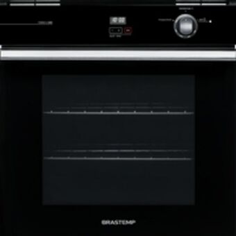 Novo Mundo Forno de embutir a gás brastemp, 78 litros, grill, touch timer, preto - boa84ae oferta