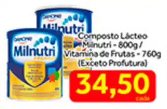 Composto lacteo Milnutri 800g/ Vitamina de Frutas 760g