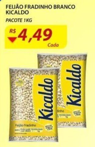 Assaí Atacadista Feijao Fradinho Branco Kicaldo 1kg oferta