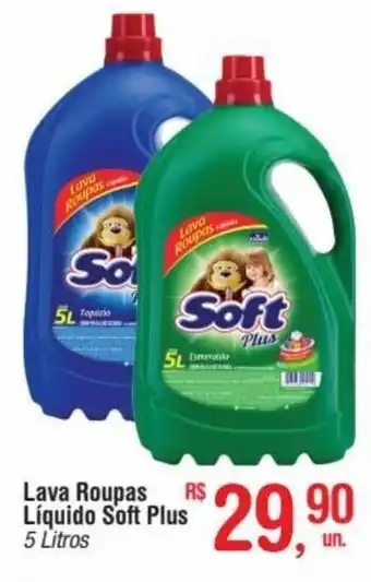 Fort Atacadista Lava roupas liquido Soft plus 5L oferta