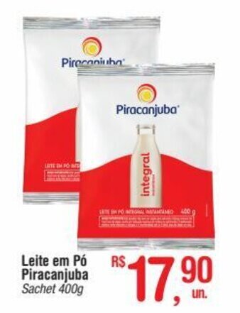 Fort Atacadista Leite em po Piracanjuba 400g oferta