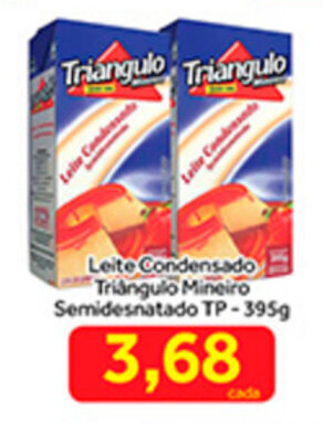 Shibata Supermercados Leite Condensado Triangulo Mineiro Semdesnatado TP 395g oferta