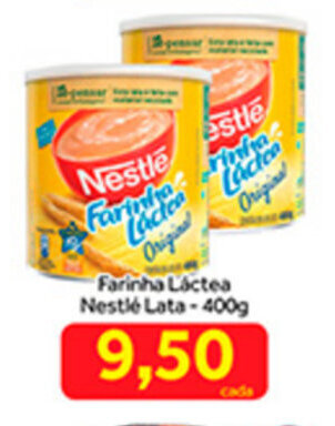 Shibata Supermercados Farinha Lactea Nestle lata 400g oferta