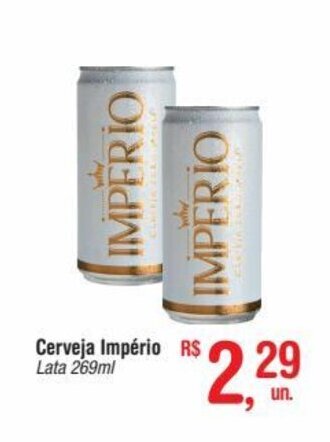 Fort Atacadista Cerveja Imperio lata 269ml oferta