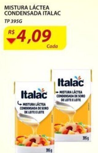 Assaí Atacadista Mistura lactea Condensada Italac 395g oferta