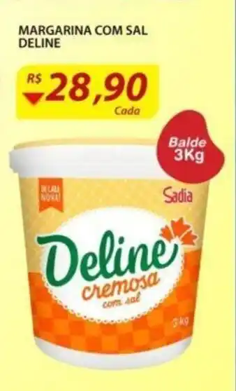Assaí Atacadista Margarina com sal Deline 3kg oferta