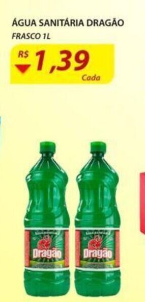 Assaí Atacadista Agua sanitaria Dragao 1L oferta