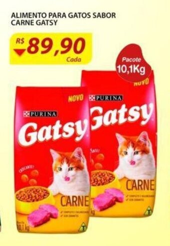 Assaí Atacadista Alimento Para Gatos Sabor Carne Gatsy 10.1kg oferta
