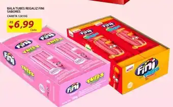 Assaí Atacadista Bala Tubes Regaliz Fini Sabores oferta