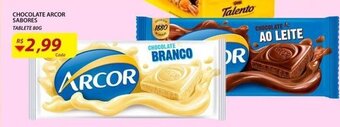 Assaí Atacadista Chocolate Arcor Sabores 80g oferta