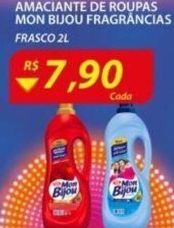 Assaí Atacadista Amaciante de roupas Mon Bijou Fragrancias 2L oferta