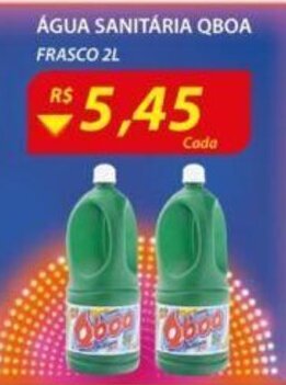 Assaí Atacadista Agua Sanitaria Qboa 2L oferta