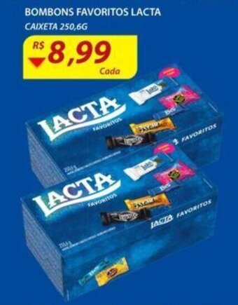 Assaí Atacadista Bombons Favoritos Lacta 250.6g oferta