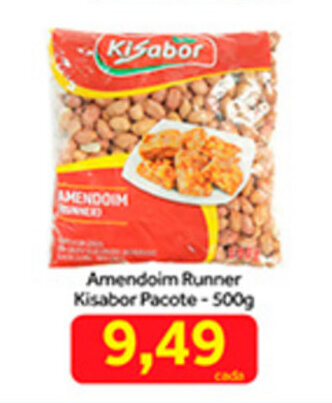 Shibata Supermercados Amendoim Runner Kisabor Pacote 500g oferta