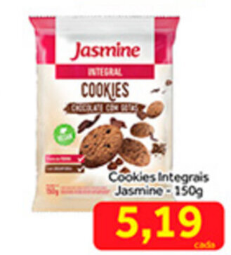 Shibata Supermercados Cookies Integrais Jasmine 150g oferta