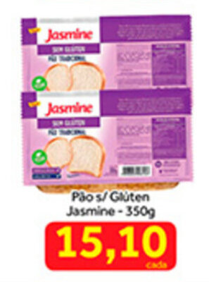 Shibata Supermercados Pao s/ Gluten Jasmine 350g oferta