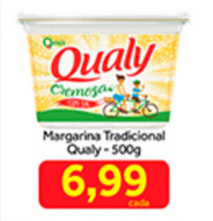 Shibata Supermercados Margarina Tradicional Qualy 500g oferta