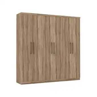 Guarda-roupa 6 portas havana master 207cm atacama - santos andirá