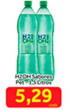 Shibata Supermercados H2OH Sabores Pet 1.5L oferta