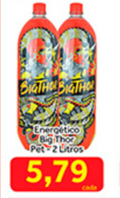 Shibata Supermercados Energetico Big Thor Pet 2L oferta