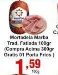 Rossi Supermercado Mortadela Marba Trad. Fatiada 100g oferta