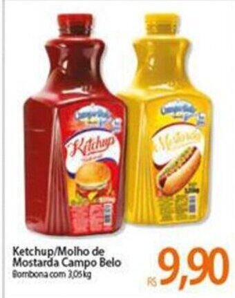 Atacadão Ketchup Molho de Mostarda Campo Belo 3.05kg oferta