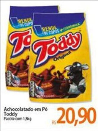 Atacadão Achocolatado em po Toddy 1.8kg oferta