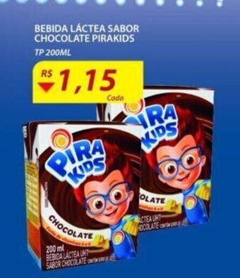 Bebida Lactea Sabor Chocolate Pirakids 200ml