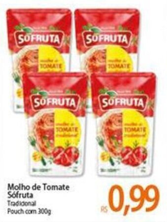 Atacadão Molho de Tomate Sofruta 300g oferta