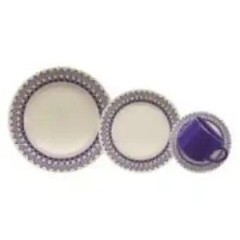 Ferreira Costa Aparelho de jantar donna grécia de cerâmica 16 peças azul ... oferta
