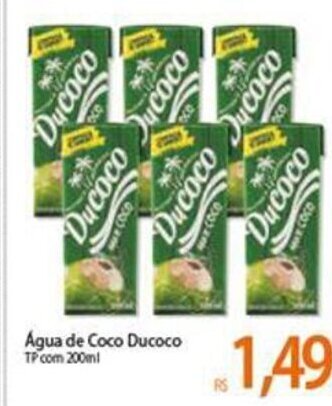 Atacadão Agua de Coco Ducoco 200ml oferta