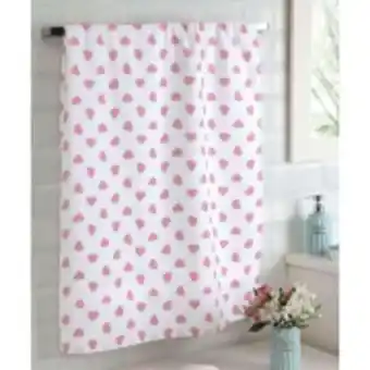 Ferreira Costa Toalha de rosto prisma 100% algodão 50x80 cm corações rosa - dohler  oferta