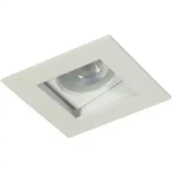 Spot embutir alumínio direcional quadrado branco 7002 - goli 