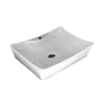 Lavatório de louça para bancada 10x45x33cm - luzarte loucas 