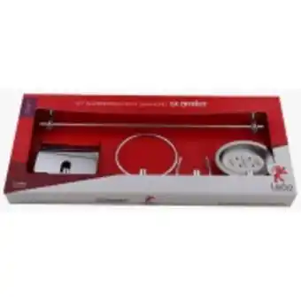 Ferreira Costa Kit de acessórios para banheiro de parede alumínio 5 peças - leão ..... oferta