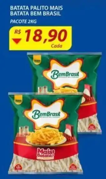 Assaí Atacadista Batata palito Mais Batata Bem Brasil 2kg oferta