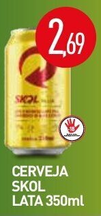 Calvo Atacadista Cerveja Skol lata 350ml oferta