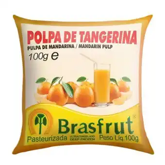 Polpa congelada brasfrut tangerina embalagem 100g