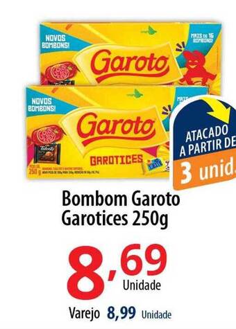 Akki Atacadista Bombom garoto garotices oferta
