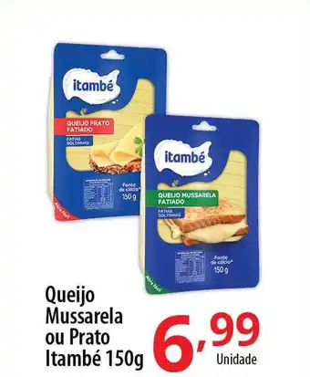 Queijo mussarela ou prato itambé