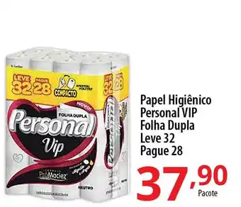 Akki Atacadista Papel higiênico personal vip folha dupla leve 32 pague 28 oferta