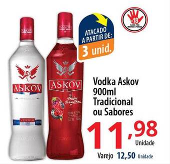 Akki Atacadista Vodka askov tradicional ou sabores oferta