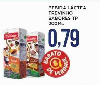 Apoio Mineiro Bebida láctea trevinho sabores tp oferta