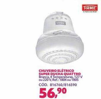 Telhanorte Chuveiro elétrico super ducha quattro fame oferta