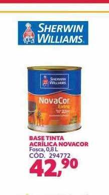 Telhanorte Base tinta acrílica novacor oferta