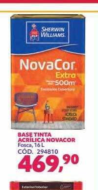 Base tinta acrílica novacor
