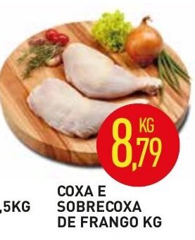Calvo Atacadista Coxa e sobrecoxa de Frango 1kg oferta