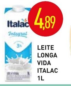 Calvo Atacadista Leite Longa Vida Italac 1L oferta