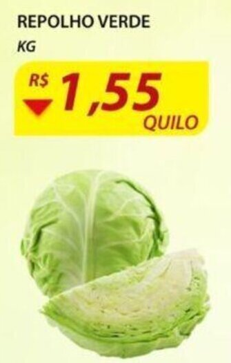 Assaí Atacadista Repolho Verde 1kg oferta